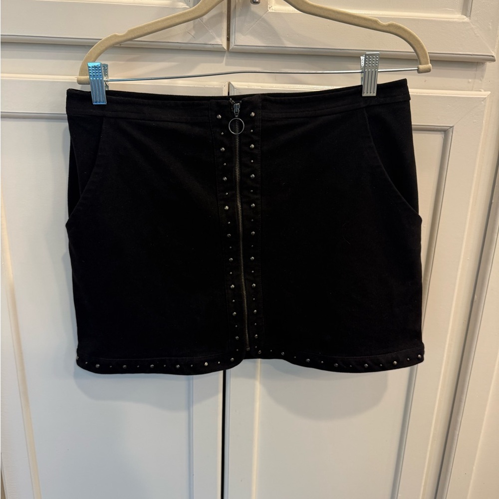 Black Studded Skirt